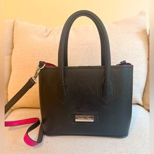 Marco Tozzi peble leather black bag